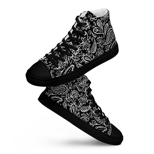 High top canvas shoes