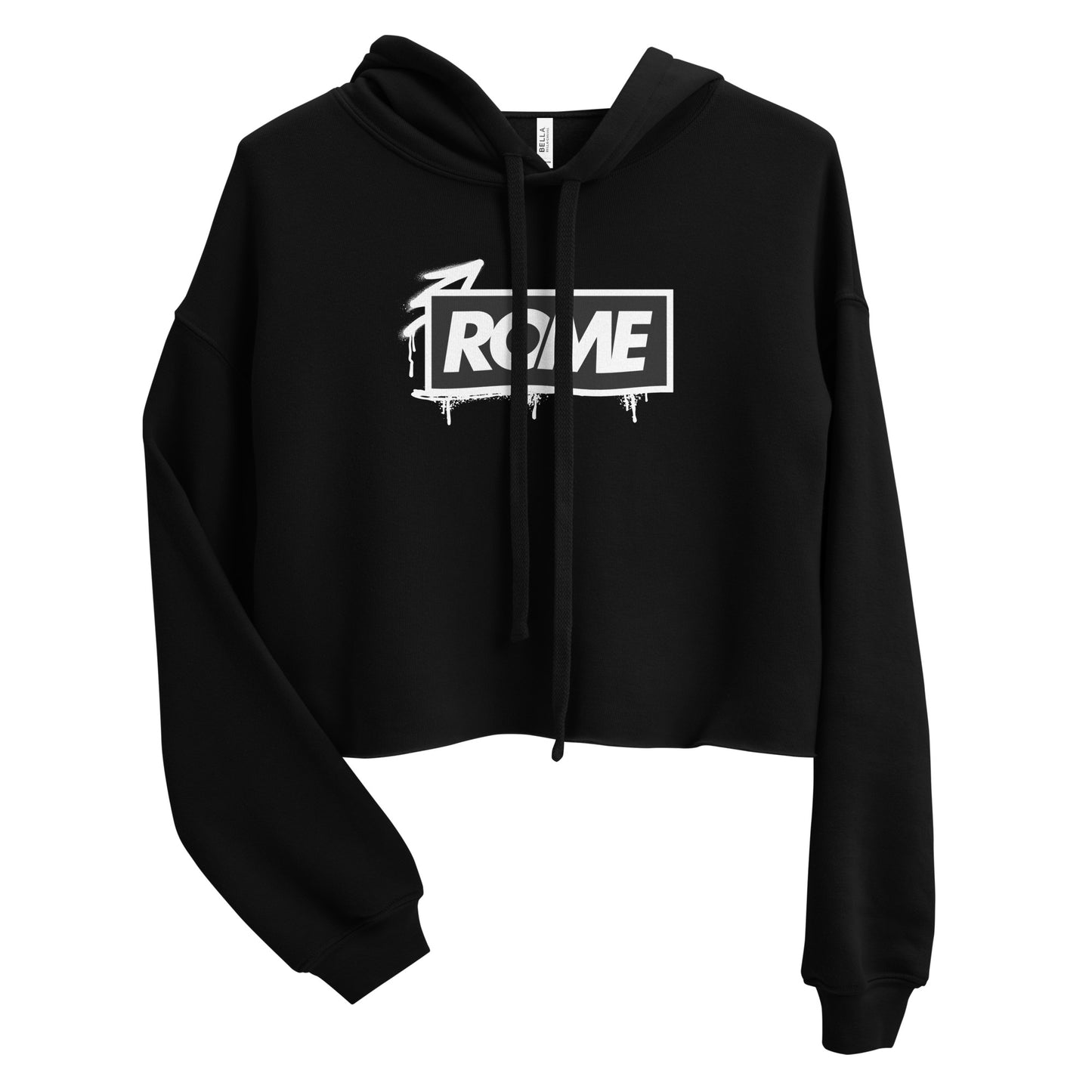 Black Crop Hoodie